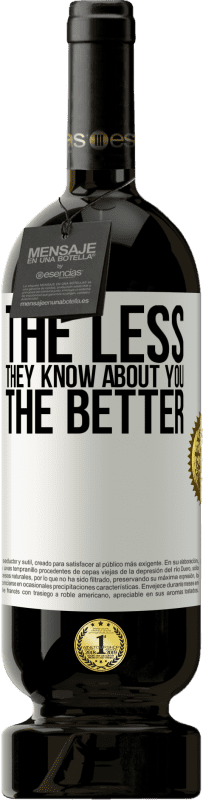 49,95 € Free Shipping | Red Wine Premium Edition MBS® Reserve The less they know about you, the better White Label. Customizable label Reserve 12 Months Harvest 2014 Tempranillo