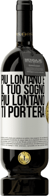 49,95 € Spedizione Gratuita | Vino rosso Edizione Premium MBS® Riserva Più lontano è il tuo sogno, più lontano ti porterà Etichetta Bianca. Etichetta personalizzabile Riserva 12 Mesi Raccogliere 2014 Tempranillo