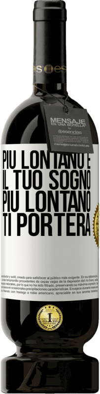 49,95 € Spedizione Gratuita | Vino rosso Edizione Premium MBS® Riserva Più lontano è il tuo sogno, più lontano ti porterà Etichetta Bianca. Etichetta personalizzabile Riserva 12 Mesi Raccogliere 2015 Tempranillo