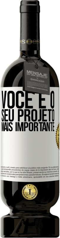 49,95 € Envio grátis | Vinho tinto Edição Premium MBS® Reserva Você é o seu projeto mais importante Etiqueta Branca. Etiqueta personalizável Reserva 12 Meses Colheita 2016 Tempranillo