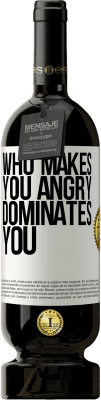 49,95 € 送料無料 | 赤ワイン プレミアム版 MBS® 予約する 誰があなたを怒らせますか ホワイトラベル. カスタマイズ可能なラベル 予約する 12 月 収穫 2016 Tempranillo