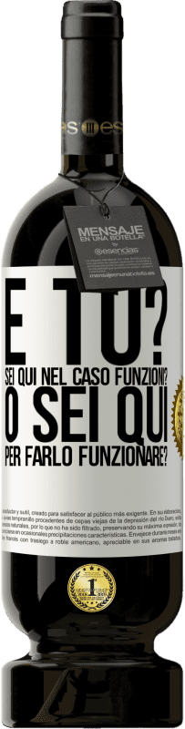 49,95 € Spedizione Gratuita | Vino rosso Edizione Premium MBS® Riserva e tu? Sei qui nel caso funzioni, o sei qui per farlo funzionare? Etichetta Bianca. Etichetta personalizzabile Riserva 12 Mesi Raccogliere 2014 Tempranillo