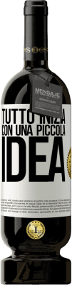 49,95 € Spedizione Gratuita | Vino rosso Edizione Premium MBS® Riserva Tutto inizia con una piccola idea Etichetta Bianca. Etichetta personalizzabile Riserva 12 Mesi Raccogliere 2016 Tempranillo