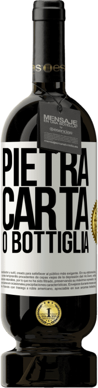 49,95 € Spedizione Gratuita | Vino rosso Edizione Premium MBS® Riserva Pietra, carta o bottiglia Etichetta Bianca. Etichetta personalizzabile Riserva 12 Mesi Raccogliere 2015 Tempranillo