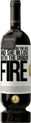 49,95 € Free Shipping | Red Wine Premium Edition MBS® Reserve All waiting for the hero and she in love with the dragon fire White Label. Customizable label Reserve 12 Months Harvest 2015 Tempranillo