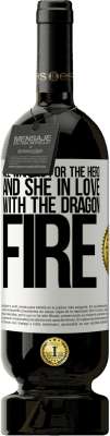 49,95 € Free Shipping | Red Wine Premium Edition MBS® Reserve All waiting for the hero and she in love with the dragon fire White Label. Customizable label Reserve 12 Months Harvest 2016 Tempranillo