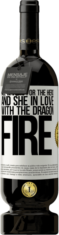 49,95 € Free Shipping | Red Wine Premium Edition MBS® Reserve All waiting for the hero and she in love with the dragon fire White Label. Customizable label Reserve 12 Months Harvest 2014 Tempranillo