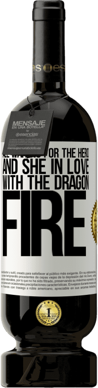 49,95 € Free Shipping | Red Wine Premium Edition MBS® Reserve All waiting for the hero and she in love with the dragon fire White Label. Customizable label Reserve 12 Months Harvest 2016 Tempranillo