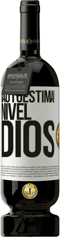 49,95 € Envío gratis | Vino Tinto Edición Premium MBS® Reserva ¡Autoestima! Nivel dios Etiqueta Blanca. Etiqueta personalizable Reserva 12 Meses Cosecha 2015 Tempranillo