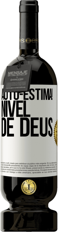 49,95 € Envio grátis | Vinho tinto Edição Premium MBS® Reserva Auto-estima! Nível de Deus Etiqueta Branca. Etiqueta personalizável Reserva 12 Meses Colheita 2015 Tempranillo