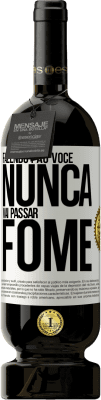 49,95 € Envio grátis | Vinho tinto Edição Premium MBS® Reserva Fazendo pão você nunca vai passar fome Etiqueta Branca. Etiqueta personalizável Reserva 12 Meses Colheita 2014 Tempranillo