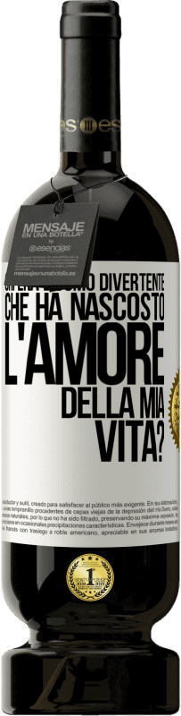 49,95 € Spedizione Gratuita | Vino rosso Edizione Premium MBS® Riserva Chi era l'uomo divertente che ha nascosto l'amore della mia vita? Etichetta Bianca. Etichetta personalizzabile Riserva 12 Mesi Raccogliere 2014 Tempranillo