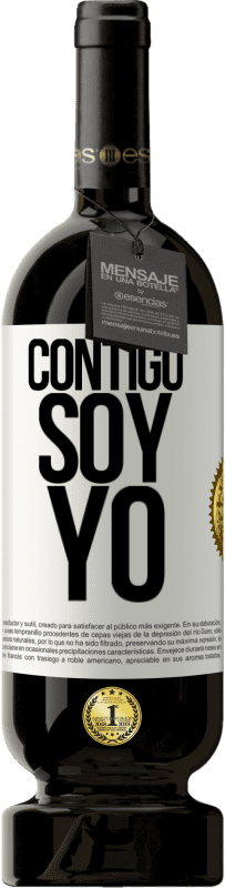 49,95 € Envío gratis | Vino Tinto Edición Premium MBS® Reserva Contigo soy yo Etiqueta Blanca. Etiqueta personalizable Reserva 12 Meses Cosecha 2014 Tempranillo