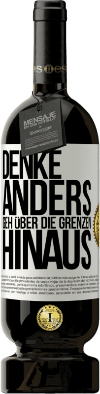 49,95 € Kostenloser Versand | Rotwein Premium Ausgabe MBS® Reserve Denke anders. Geh über die Grenzen hinaus Weißes Etikett. Anpassbares Etikett Reserve 12 Monate Ernte 2014 Tempranillo