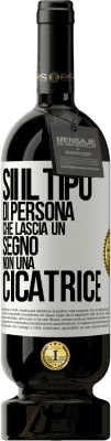 49,95 € Spedizione Gratuita | Vino rosso Edizione Premium MBS® Riserva Sii il tipo di persona che lascia un segno, non una cicatrice Etichetta Bianca. Etichetta personalizzabile Riserva 12 Mesi Raccogliere 2014 Tempranillo