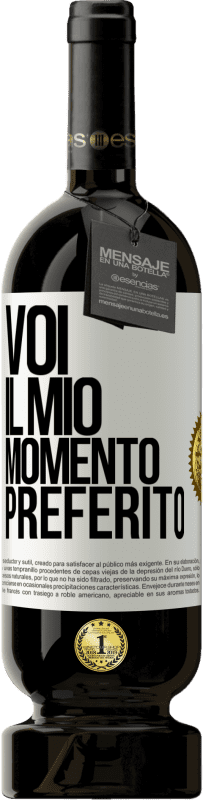 49,95 € Spedizione Gratuita | Vino rosso Edizione Premium MBS® Riserva Voi. Il mio momento preferito Etichetta Bianca. Etichetta personalizzabile Riserva 12 Mesi Raccogliere 2016 Tempranillo