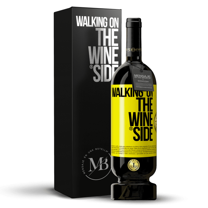 29,95 € Free Shipping | Red Wine Premium Edition MBS® Reserva Walking on the Wine Side® Yellow Label. Customizable label Reserva 12 Months Harvest 2014 Tempranillo