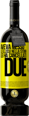 49,95 € Spedizione Gratuita | Vino rosso Edizione Premium MBS® Riserva aveva messo le ellissi nella storia, lei ha cancellato due Etichetta Gialla. Etichetta personalizzabile Riserva 12 Mesi Raccogliere 2016 Tempranillo