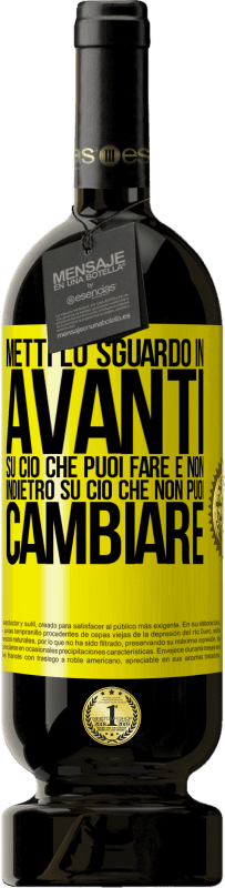 49,95 € Spedizione Gratuita | Vino rosso Edizione Premium MBS® Riserva Metti lo sguardo in avanti, su ciò che puoi fare e non indietro, su ciò che non puoi cambiare Etichetta Gialla. Etichetta personalizzabile Riserva 12 Mesi Raccogliere 2016 Tempranillo