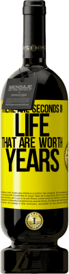 49,95 € 免费送货 | 红酒 高级版 MBS® 预订 生命中值得一秒的生命 黄色标签. 可自定义的标签 预订 12 个月 收成 2015 Tempranillo
