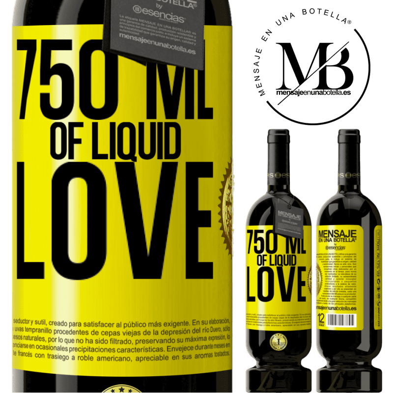 29,95 € Free Shipping | Red Wine Premium Edition MBS® Reserva 750 ml of liquid love Yellow Label. Customizable label Reserva 12 Months Harvest 2014 Tempranillo
