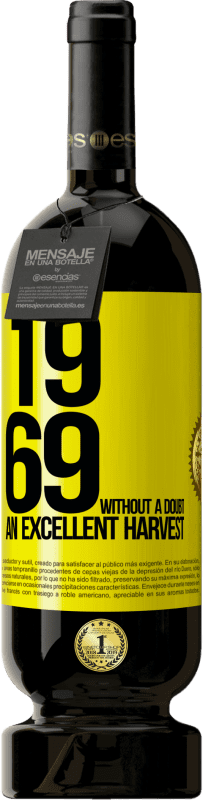 49,95 € 免费送货 | 红酒 高级版 MBS® 预订 1969年。毫无疑问，丰收 黄色标签. 可自定义的标签 预订 12 个月 收成 2016 Tempranillo