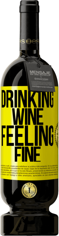 49,95 € Free Shipping | Red Wine Premium Edition MBS® Reserve Drinking wine, feeling fine Yellow Label. Customizable label Reserve 12 Months Harvest 2015 Tempranillo