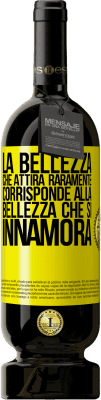 49,95 € Spedizione Gratuita | Vino rosso Edizione Premium MBS® Riserva La bellezza che attira raramente corrisponde alla bellezza che si innamora Etichetta Gialla. Etichetta personalizzabile Riserva 12 Mesi Raccogliere 2016 Tempranillo