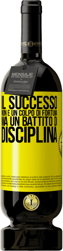 49,95 € Spedizione Gratuita | Vino rosso Edizione Premium MBS® Riserva Il successo non è un colpo di fortuna, ma un battito di disciplina Etichetta Gialla. Etichetta personalizzabile Riserva 12 Mesi Raccogliere 2015 Tempranillo