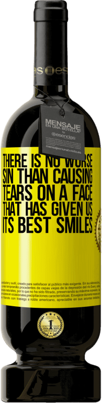49,95 € Free Shipping | Red Wine Premium Edition MBS® Reserve There is no worse sin than causing tears on a face that has given us its best smiles Yellow Label. Customizable label Reserve 12 Months Harvest 2016 Tempranillo