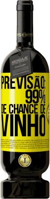 49,95 € Envio grátis | Vinho tinto Edição Premium MBS® Reserva Previsão: 99% de chance de vinho Etiqueta Amarela. Etiqueta personalizável Reserva 12 Meses Colheita 2015 Tempranillo
