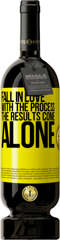 49,95 € 免费送货 | 红酒 高级版 MBS® 预订 爱上了过程，结果孤单 黄色标签. 可自定义的标签 预订 12 个月 收成 2016 Tempranillo