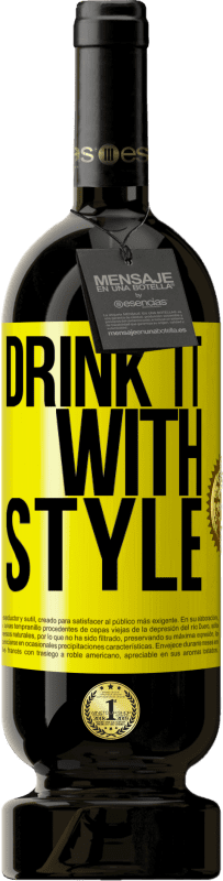 49,95 € Free Shipping | Red Wine Premium Edition MBS® Reserve Drink it with style Yellow Label. Customizable label Reserve 12 Months Harvest 2015 Tempranillo