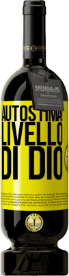 49,95 € Spedizione Gratuita | Vino rosso Edizione Premium MBS® Riserva Autostima! Livello di Dio Etichetta Gialla. Etichetta personalizzabile Riserva 12 Mesi Raccogliere 2016 Tempranillo