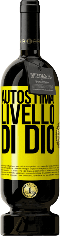 49,95 € Spedizione Gratuita | Vino rosso Edizione Premium MBS® Riserva Autostima! Livello di Dio Etichetta Gialla. Etichetta personalizzabile Riserva 12 Mesi Raccogliere 2016 Tempranillo