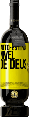 49,95 € Envio grátis | Vinho tinto Edição Premium MBS® Reserva Auto-estima! Nível de Deus Etiqueta Amarela. Etiqueta personalizável Reserva 12 Meses Colheita 2015 Tempranillo