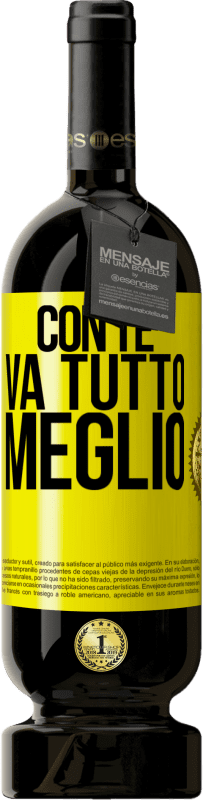 49,95 € Spedizione Gratuita | Vino rosso Edizione Premium MBS® Riserva Con te va tutto meglio Etichetta Gialla. Etichetta personalizzabile Riserva 12 Mesi Raccogliere 2015 Tempranillo