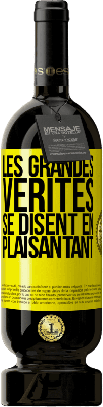 49,95 € Envoi gratuit | Vin rouge Édition Premium MBS® Réserve Les grandes vérités se disent en plaisantant Étiquette Jaune. Étiquette personnalisable Réserve 12 Mois Récolte 2014 Tempranillo