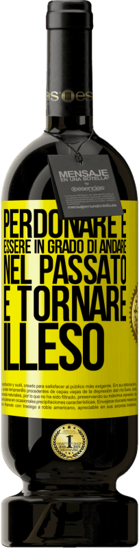 49,95 € Spedizione Gratuita | Vino rosso Edizione Premium MBS® Riserva Perdonare è essere in grado di andare nel passato e tornare illeso Etichetta Gialla. Etichetta personalizzabile Riserva 12 Mesi Raccogliere 2014 Tempranillo