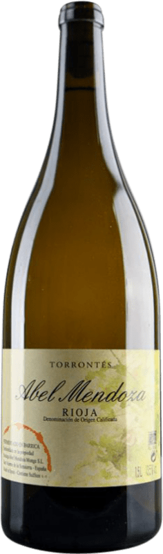 86,95 € Envío gratis | Vino Blanco Abel Mendoza D.O.Ca. Rioja La Rioja España Torrontés Botella Magnum 1,5 L
