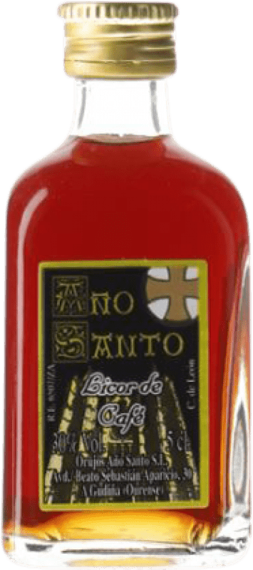 93,95 € Бесплатная доставка | Ликёры Año Santo Aguardientes Галисия Испания Мини-бутылка 5 cl Café — Кофе