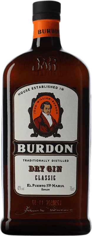 25,95 € Kostenloser Versand | Genever Gin Caballero Burdon Klassisch Spanien 70 cl