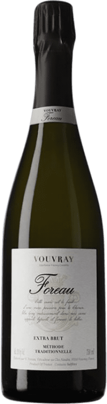 33,95 € Envío gratis | Espumoso Blanco Clos Naudin Méthode Extra Brut Traditionnelle — Tradicional Loire Francia Chenin 75 cl
