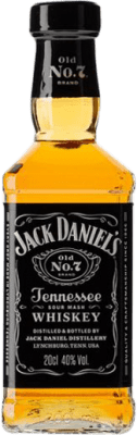 348,95 € Free Shipping | 24 units box Bourbon Whisky Jack Daniel's Cristal Tennessee United States Small Bottle 20 cl
