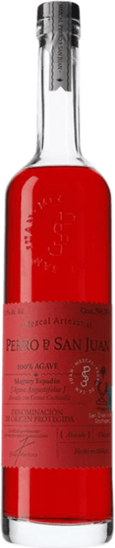 69,95 € Бесплатная доставка | Мескаль Perro de San Juan Grana Cochinilla Oaxaca Мексика 70 cl