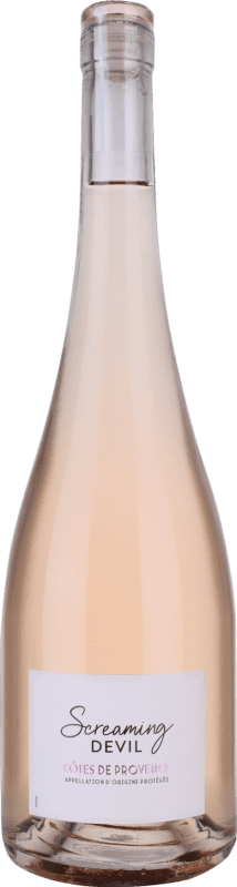 27,95 € Бесплатная доставка | Розовое вино Screaming Devil Rosé — Розе A.O.C. Côtes de Provence Прованс Франция Syrah — Сира, Garnacha — Гренаш, Cinsault — Сансо 75 cl
