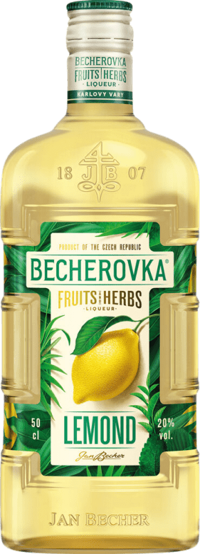 26,95 € Envío gratis | Licor de Hierbas Becherovka República Checa Botella Medium 50 cl Lemon — Limón