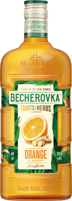 26,95 € Envio grátis | Licor de Ervas Becherovka República Checa Garrafa Medium 50 cl Ginger — Gengibre, Orange — Laranja