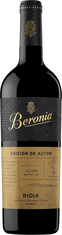 21,95 € Kostenloser Versand | Rotwein Beronia Limitierte Edition Reserve — Gereift Spanien 75 cl