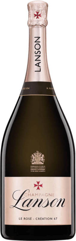 209,95 € 送料無料 | ロゼワイン Lanson Création 67 Rosé — ロゼ フランス マグナムボトル 1,5 L